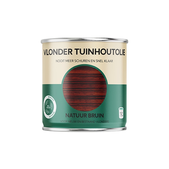 Vlonder Tuinhoutolie Natuur bruin 0,75 liter