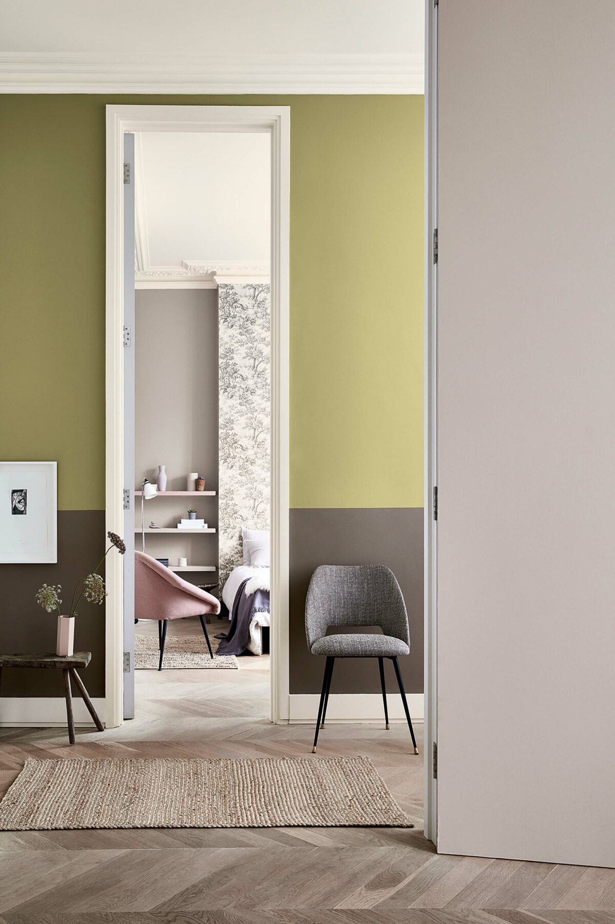 Little Green  Boxington 84, Perennial Grey 245, Knightsbridge 215