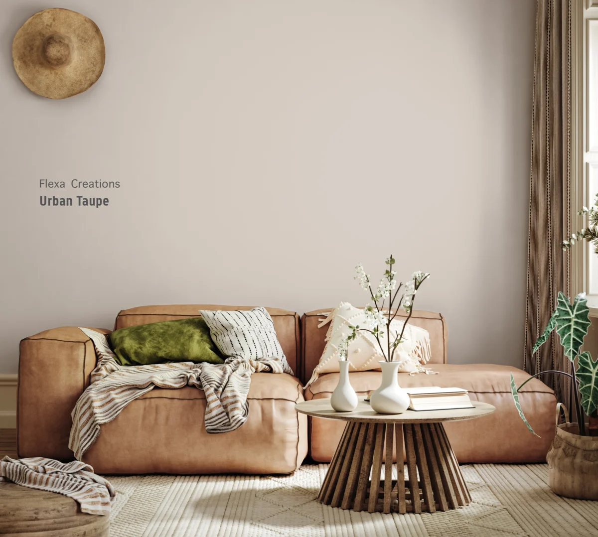 Flexa Urban Taupe voorbeeld muren