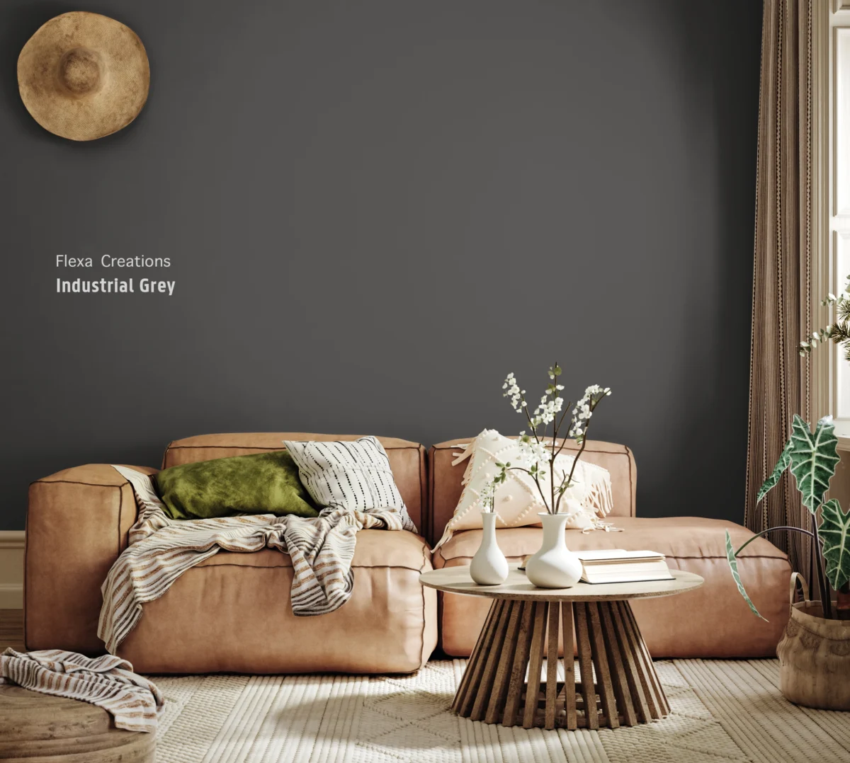 Industrial Grey Flexa muurverf