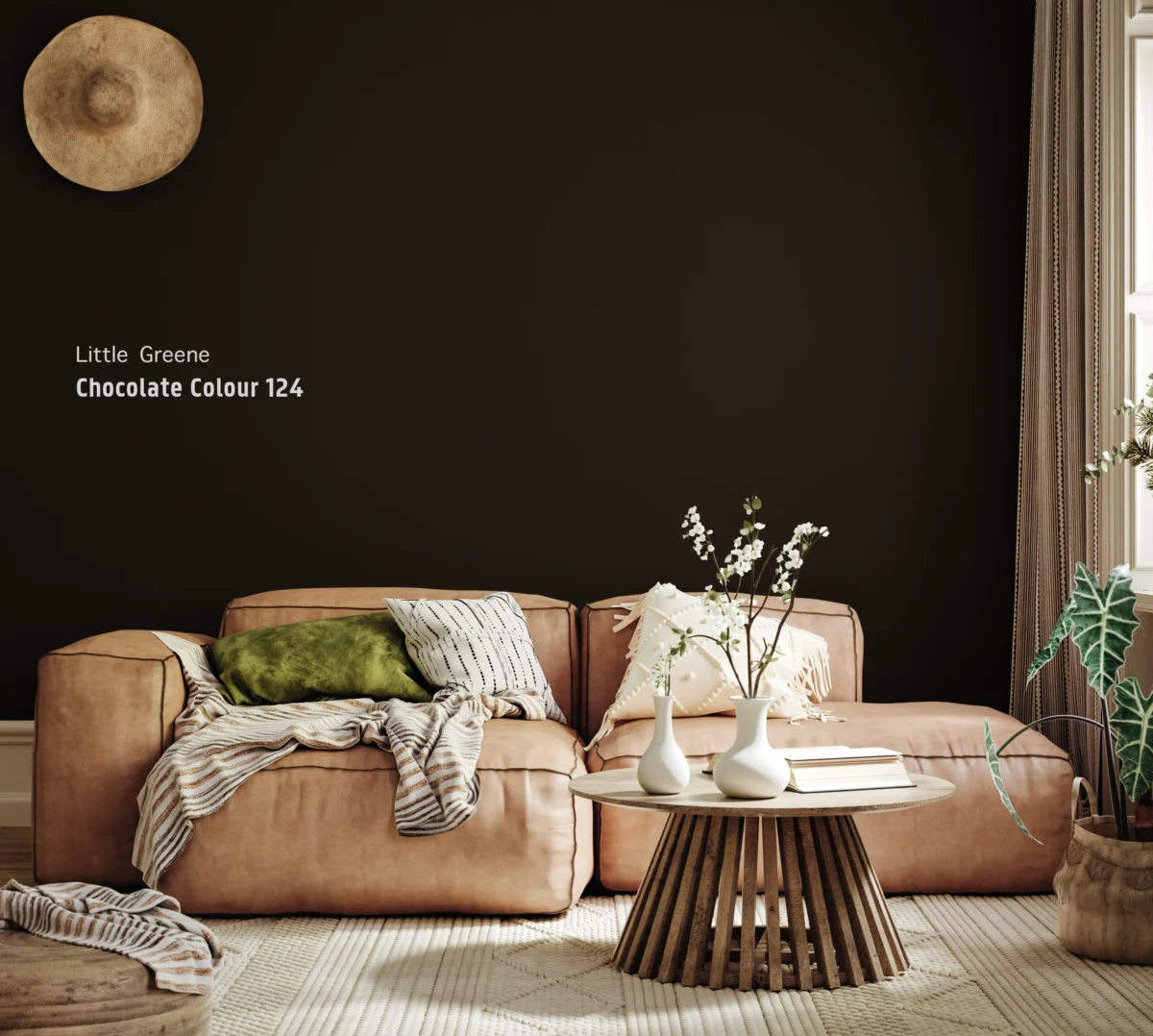 Little Greene Chocolate Colour muurverf