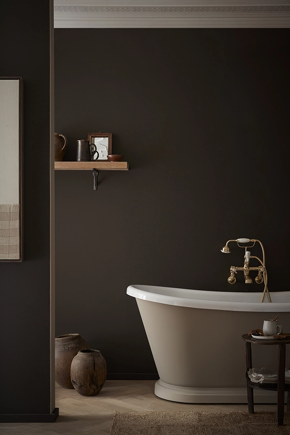 Little Greene Chocolate Colour voorbeeld