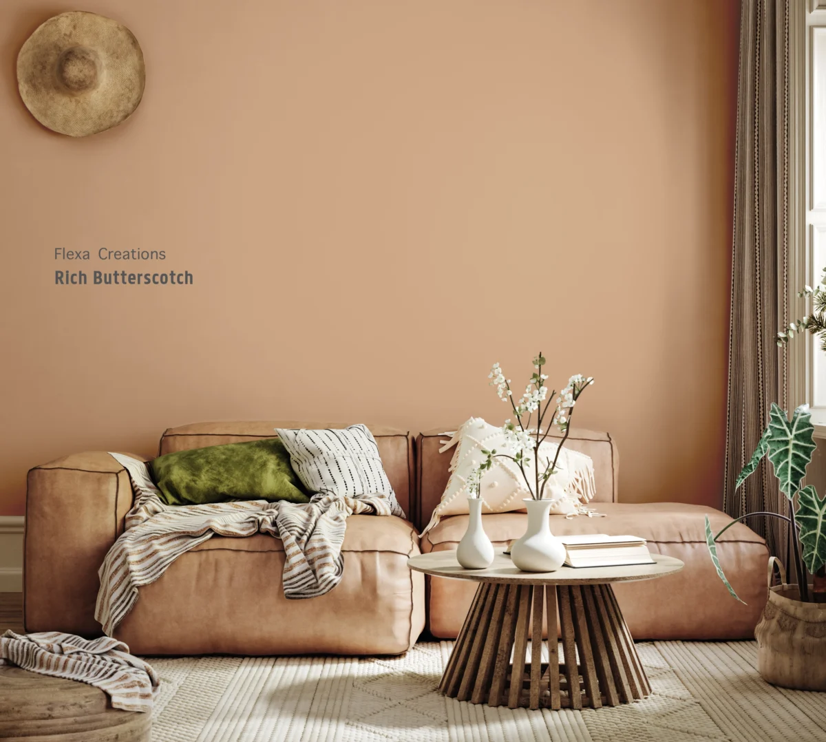 Rich Butterscotch voorbeeld muurverf