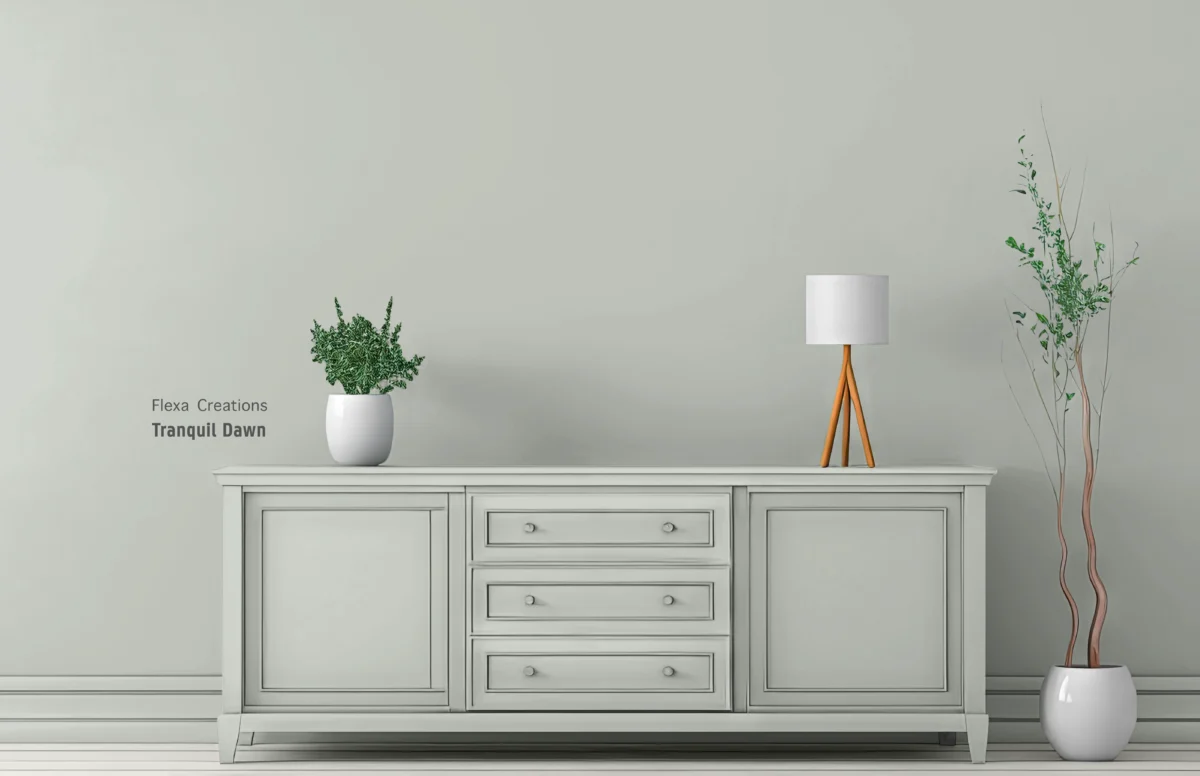 Tranquil Dawn voorbeeld muur en kast