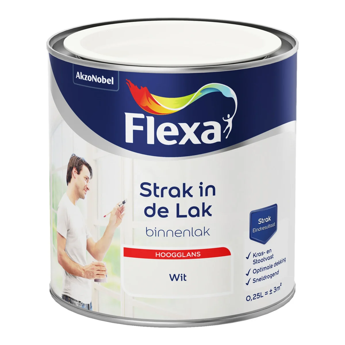 Flexa Strak in de Lak Binnenlak Hoogglans 2,5L | Verfplaza