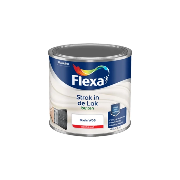 Flexa Strak in de Lak Buitenlak Hoogglans 500 ml