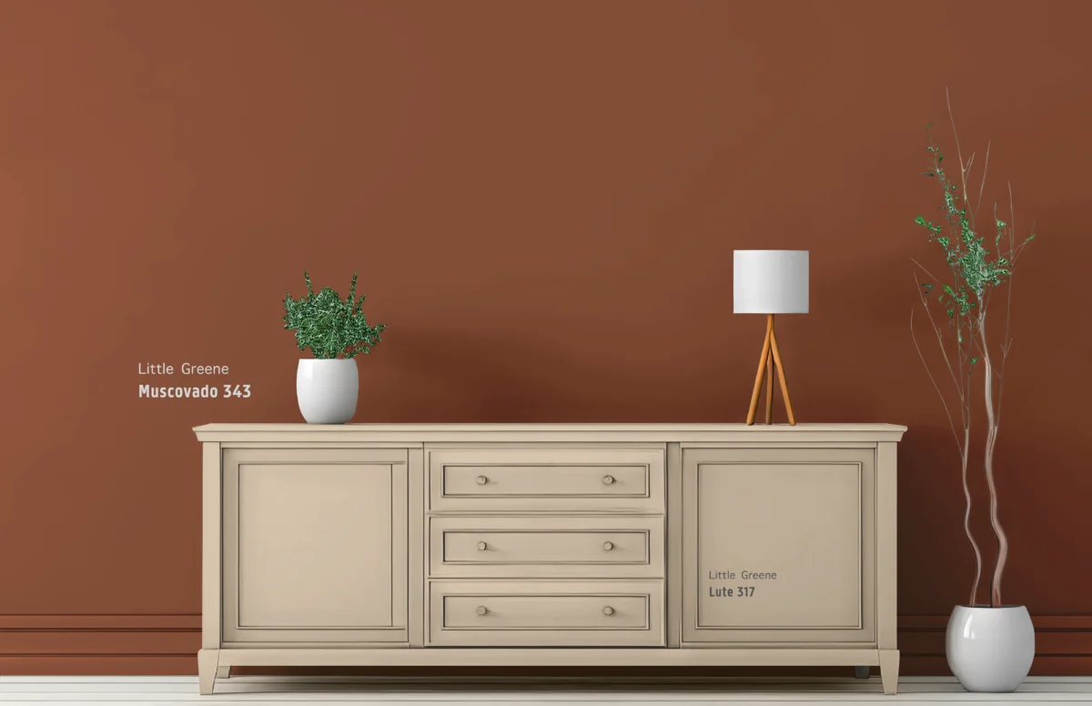 Little Greene Muscovado combineren