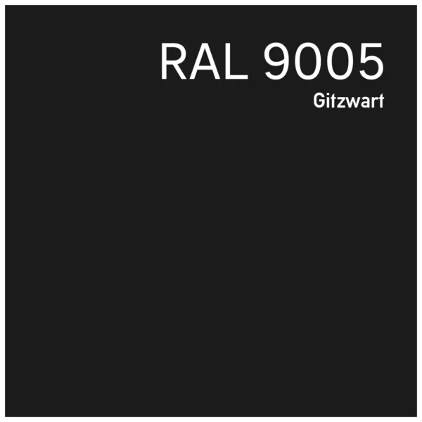 RAL 9005 Gitzwart