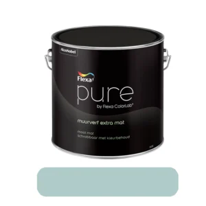 Flexa Pure Muurverf Extra Mat (Subtle Ocean, flexa) 2,5L. | Verfplaza
