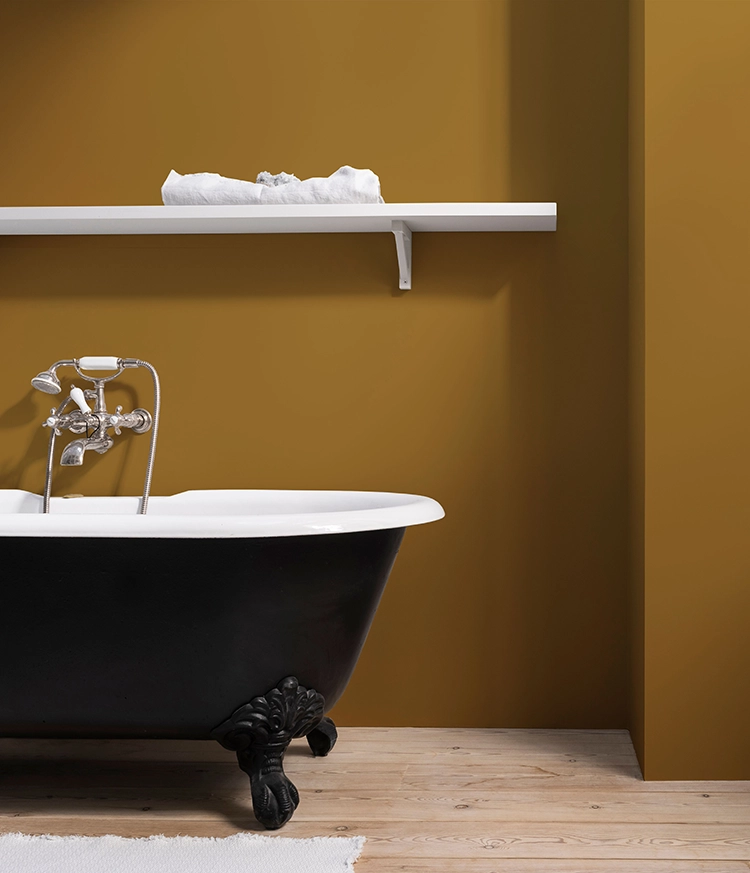 Kleur Modern Klassiek Amber in een badkamer