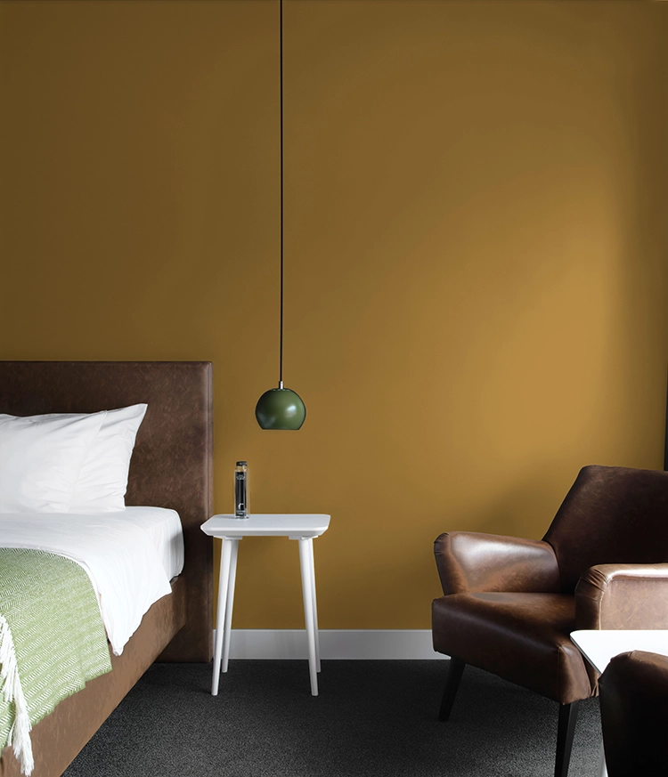 Kleur Modern Klassiek Amber in de slaapkamer